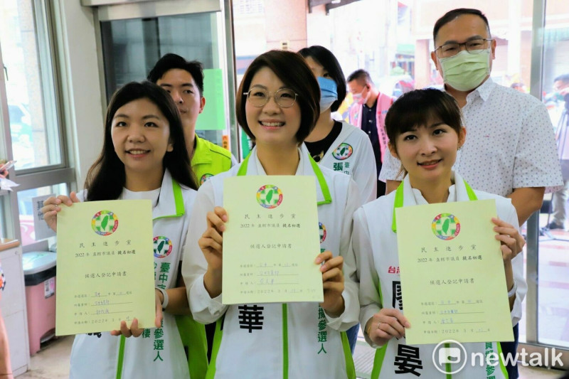 台灣尚青三女力獲得林佳龍大力支持。   圖：唐復年/攝
