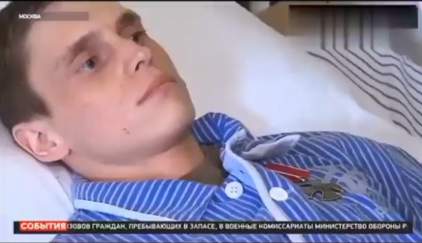 一名臥床的基洛夫州下士在烏克蘭軍事行動中失去了他的腿。   圖:翻攝自推特