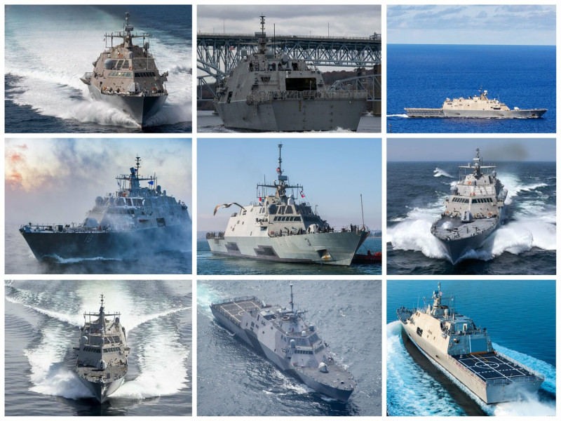 美國海軍提議2023財年將9艘正在服役的自由級瀕海戰鬥艦退役；但眾議院撥款委員會提出新的評估要求，原則同意4艘退役，保留5艘。   圖：翻攝US Navy