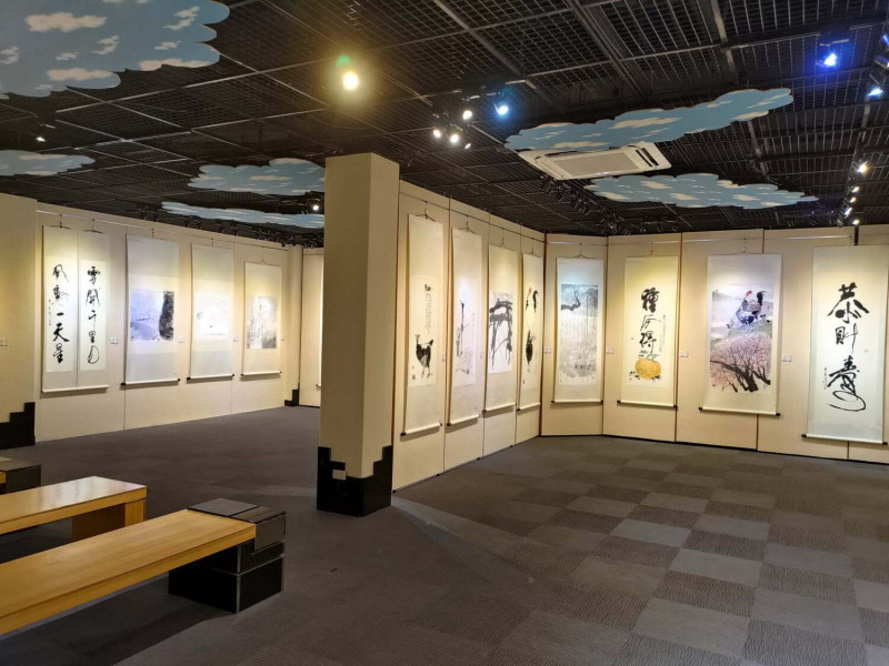 「悠然自在—李轂摩書畫展」，於4月1日至5月16日於太魯閣遊客中心特展室展出。   圖：翻攝自太魯閣國家公園臉書