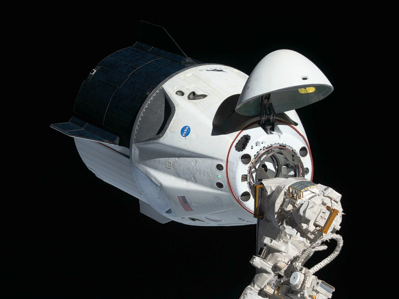 為集中資源開發下一代太空載具星艦，將停止生產新的載人龍飛船（Crew Dragon），圖為載人龍飛船C204號。   圖：翻攝自Crew Dragon維基百科