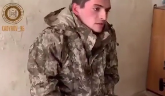 卡德羅夫宣稱捕獲烏克蘭軍隊士兵。   圖:翻攝自Telegram