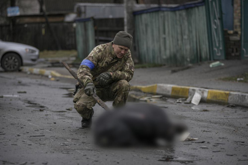 截至 24 日，烏克蘭基輔地區已發現 1123 具平民屍體。   圖 : 翻攝自facebook.com/StratcomCentreUA