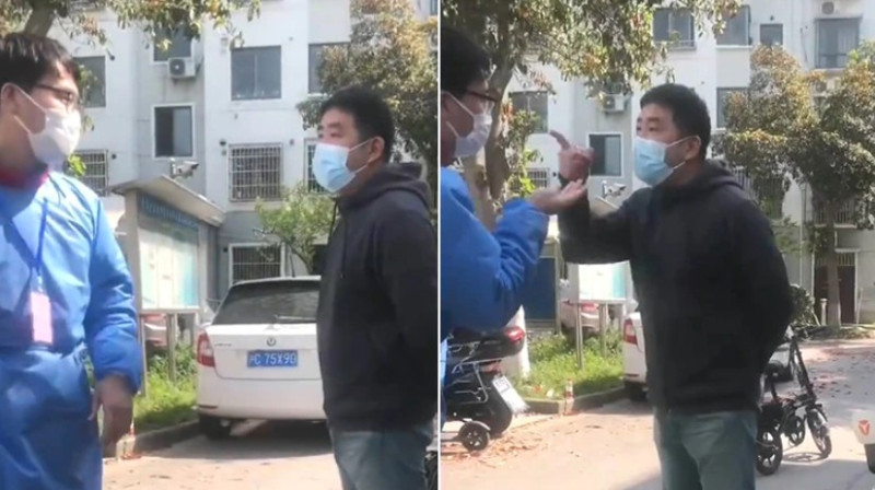  上海市民吃不到雞蛋而痛批政府「你們是犯罪」。   圖：翻攝星視頻
