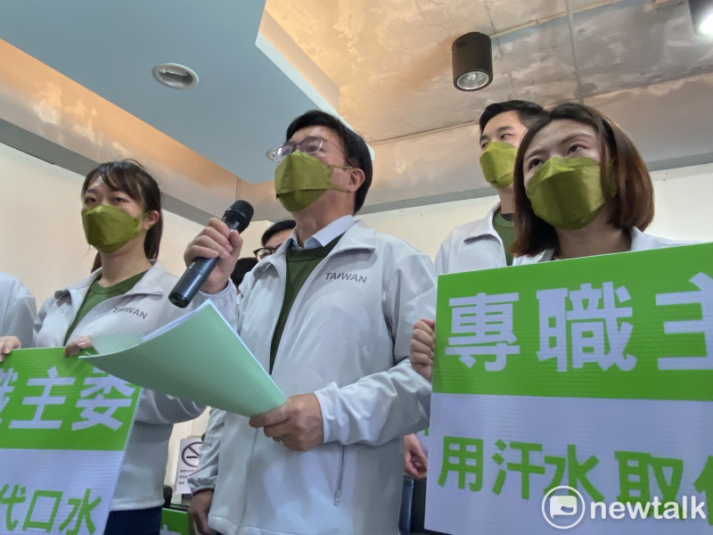 參選民進黨台北市黨部主委張茂楠。   圖：周煊惠 / 攝