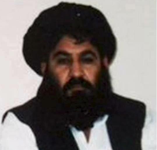 美軍22日在巴基斯坦偏遠地區發動無人機空襲，目標鎖定恐怖組織「塔利班」最高領袖曼蘇爾（圖）。   圖：翻攝維基百科