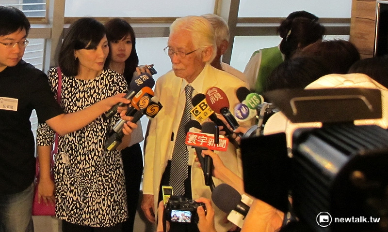 前總統府資政辜寬敏4日參加凱達格蘭基金會並探視陳水扁。&nbsp;&nbsp;&nbsp;圖：林朝億/攝