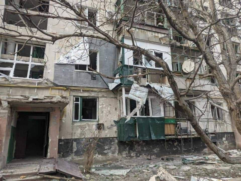 遭俄軍攻擊的烏克蘭民宅。   圖 : 擷取自Twitter