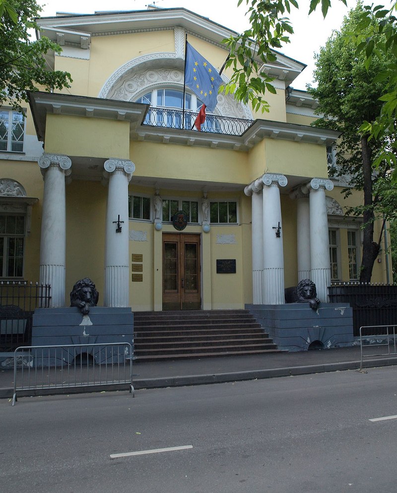 比利時駐莫斯科大使館。   圖：翻攝維基百科/CC BY-SA 3.0