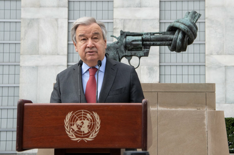 聯合國秘書長古特瑞斯（António Guterres）。   圖：翻攝自古特瑞斯推特