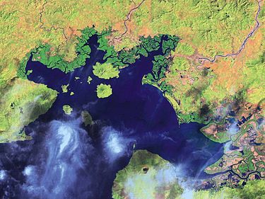 中美洲的海灣豐塞卡灣。   圖 : 翻攝自美國國家海洋暨大氣總署