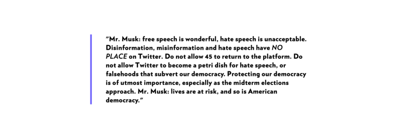 NAACP在官網中聲明，支持馬斯克保障言論自由的決定，但不要容許恐嚇、憎恨的言論。   圖：截自NAACP官網