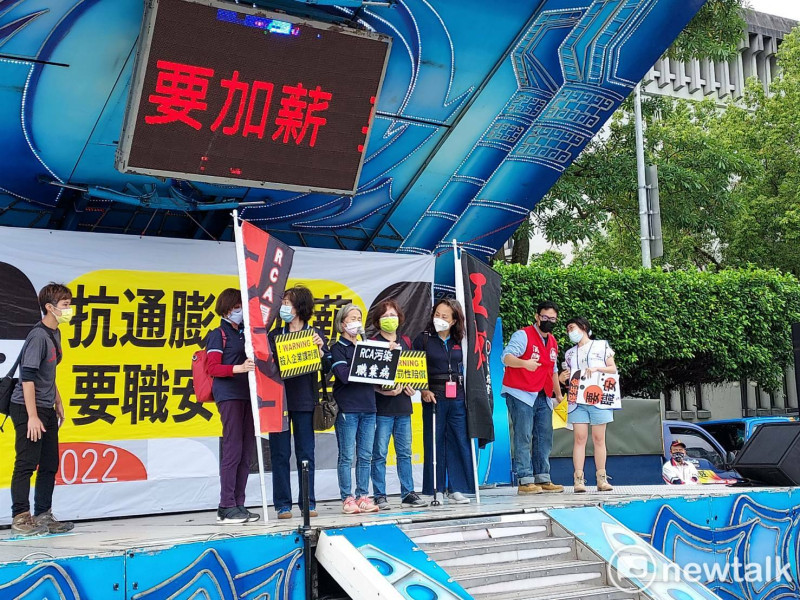 RCA(台灣美國無線電公司污染案)代表呼籲，要逞罰性賠償殺人、企業性賠償。   圖：陳佩君／攝