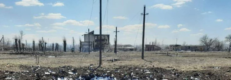 盧甘斯克地區軍事管理局局長海迪表示，俄羅斯砲擊摧毀了 20 座住宅和兩所學校。   圖 : 翻攝自推特