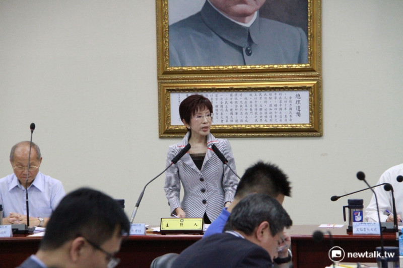 針對洪素珠事件，國民黨主席洪秀柱11日表示，將提反族群歧視法。   圖：新頭殼資料照片