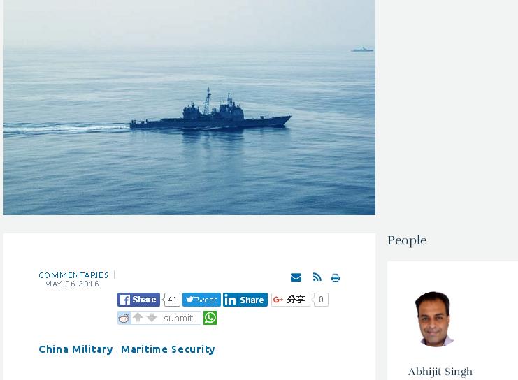 印度智庫「觀察家基金會」海洋安全倡議主任辛格指出，中國船艦已經對印度海域造成威脅。   圖：翻攝觀察家基金會官網