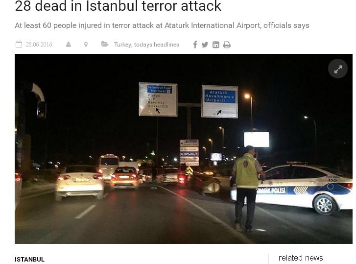 土耳其伊斯坦堡阿塔圖克機場爆炸過後，當局試圖儘快恢復正常。   圖：翻攝安納杜魯新聞社官網