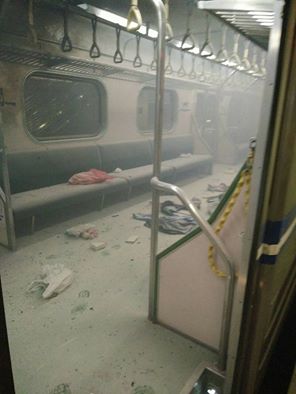 列車第6節車廂現場十分混亂。 圖:台鐵提供