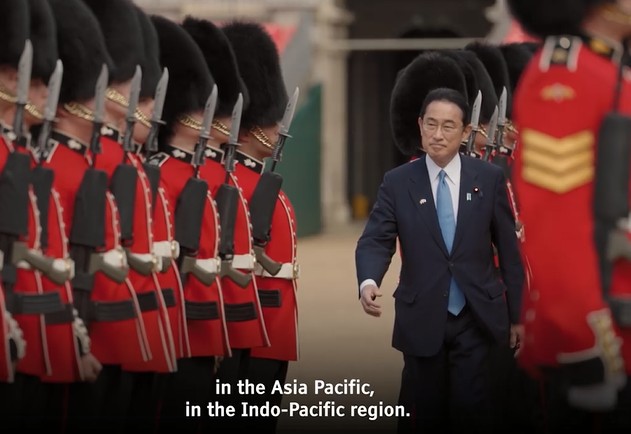 日本首相岸田文雄出訪英國。   圖：翻攝強生臉書
