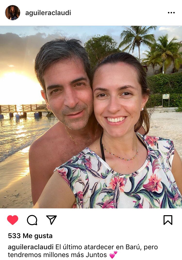 我友邦巴拉圭1名緝毒檢察官貝奇（左）新婚不到半個月，與妻子在加勒比海小島度蜜月時，竟遭到海上來的2名殺手槍決。   圖：翻攝自阿吉蕾拉IG