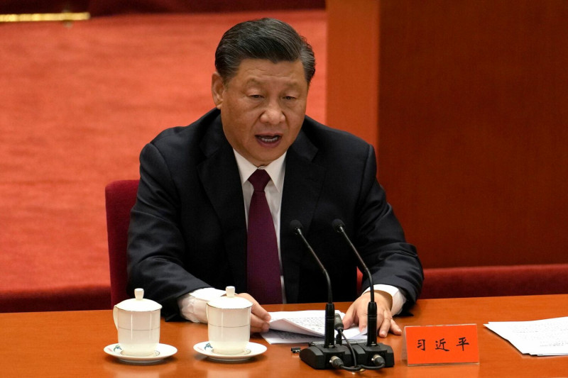 中國國家主席習近平再次要求，「毫不動搖」的堅持「清零」政策。（資料照片）   圖：達志影像  / 美聯社