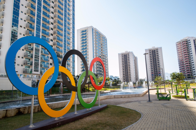 奧運選手村有31棟建築，約可容約1.8萬人。   圖：翻攝奧運官網/Gabriel Heusi