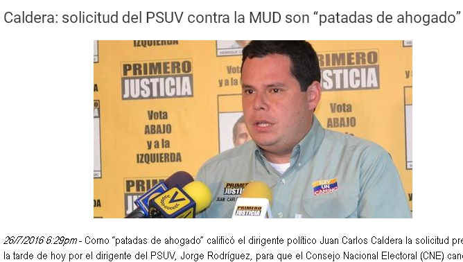 委內瑞拉「民主團結圓桌會議」在野聯盟面臨資格取消，砲轟馬杜洛政府是在做垂死掙扎。   圖：翻攝民主團結圓桌會議官網