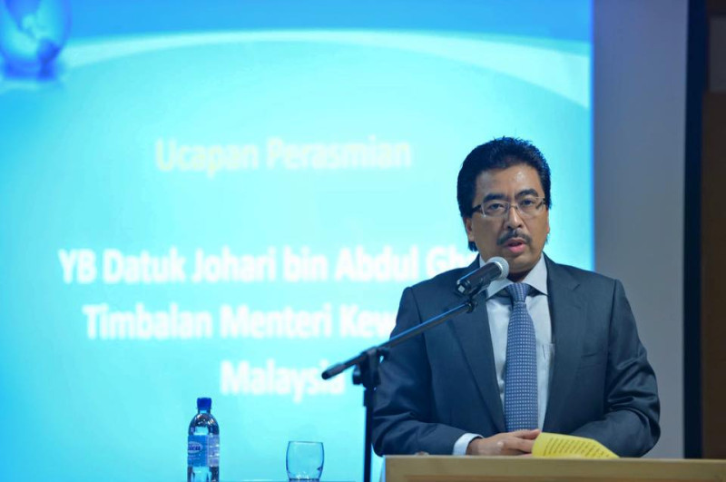 馬來西亞第二財長Johari Abdul Ghani表示，1MDB醜聞對馬來西亞來說是一次代價很高的教訓。   圖：翻攝Johari Abdul Ghani臉書