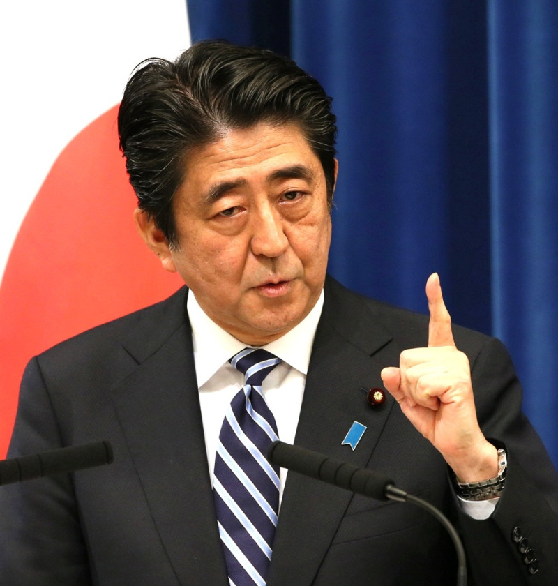 日本首相安倍晉三3日進行第3屆安倍內閣的第2次內閣改組。   圖：達志影像/美聯社資料照片