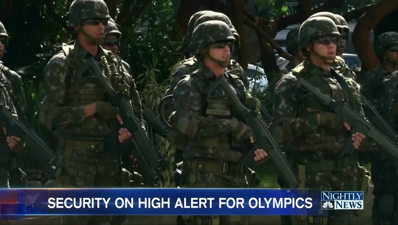 美國國家廣播公司新聞網（NBCNews）報導，美國情報機構已派出1000多名人員前往巴西，協助維持奧運安全。   圖：翻攝NBCNews 