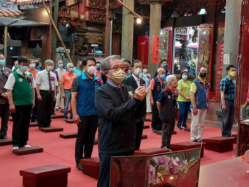 新莊地藏庵文武大眾爺聖誕千秋舉辦祝壽祭典。 圖:新北市民政局提供