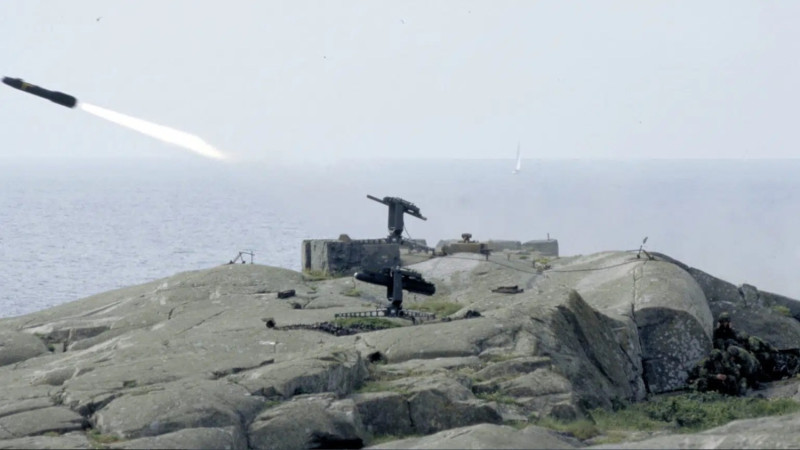 瑞典岸置「RBS-17」短程反艦導彈。   圖：翻攝Swedish Armed Forces