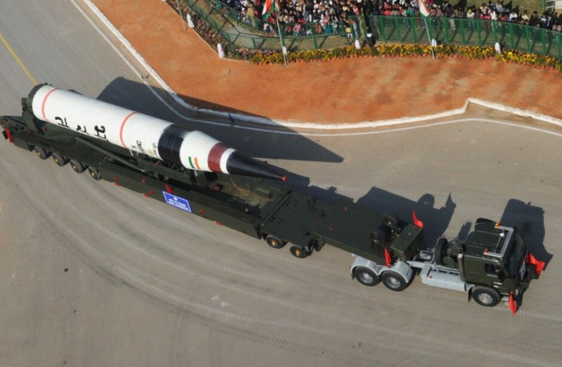 印度的烈火-5核導彈   圖 : 翻攝自環球軍事