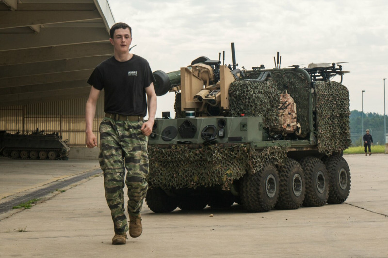 美國陸軍「起源」(Origin)機器人戰車傳已交付美軍在德國霍恩費爾斯訓練基地的陸軍部隊操作訓練。   圖：翻攝陸網/網易