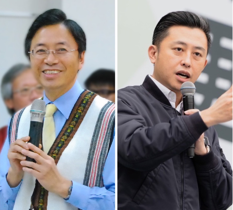 前行政院長張善政（左）及前新竹市長林智堅（右）。   圖：新頭殼合成照