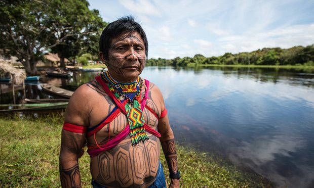 生活在亞馬遜塔帕若斯河流域的Munduruku人，經過與巴西政府30年的奮鬥，終於保衛住家園。   圖：翻攝綠色和平組織/Fábio Nascimento