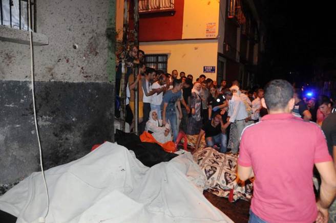 土耳其一處婚禮派對20日晚間遭遇自殺炸彈攻擊，造成至少22人喪命，超過94人受傷。   圖：達志影像/美聯社