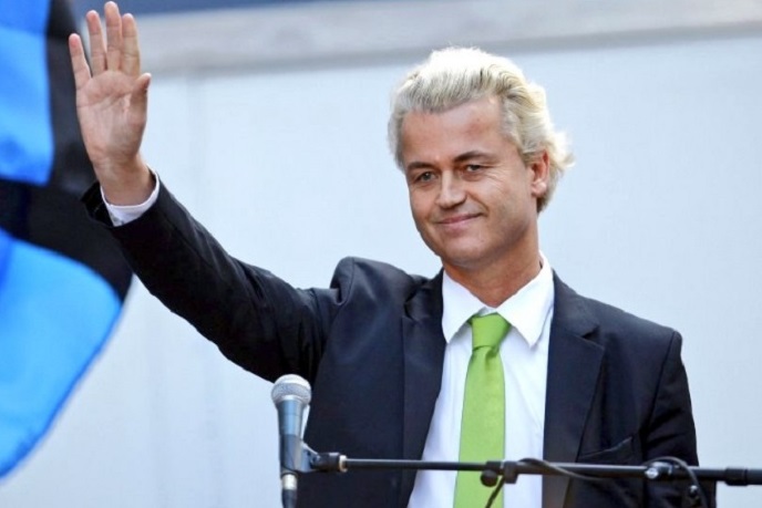荷蘭國會大選15日登場，有「荷蘭川普」之稱的極右翼政黨領袖懷爾德斯（Geert Wilders）得票率備受矚目，全歐正密切留意。   圖：翻攝Geert Wilders推特