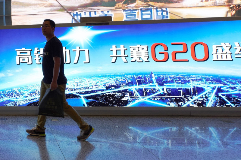 世界銀行2日於G20（20國集團）高峰會的前夕，發行人民幣結算的SDR債券。圖為G20宣傳照，會議將於4日在杭州舉行。   圖：達志影像/美聯社