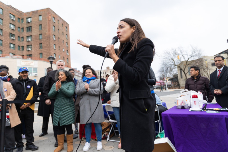 民主黨極左派眾議員寇特茲（Alexandria Ocasio-Cortez）。   圖:Alexandria Ocasio-Cortez臉書