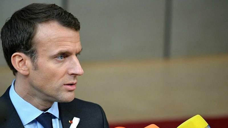 法國總統馬克宏15日對俄烏局勢發表強硬態度，16日預計與德國和義大利領導人共同訪問基輔。   圖：翻攝自俄羅斯衛星通訊社（資料照）