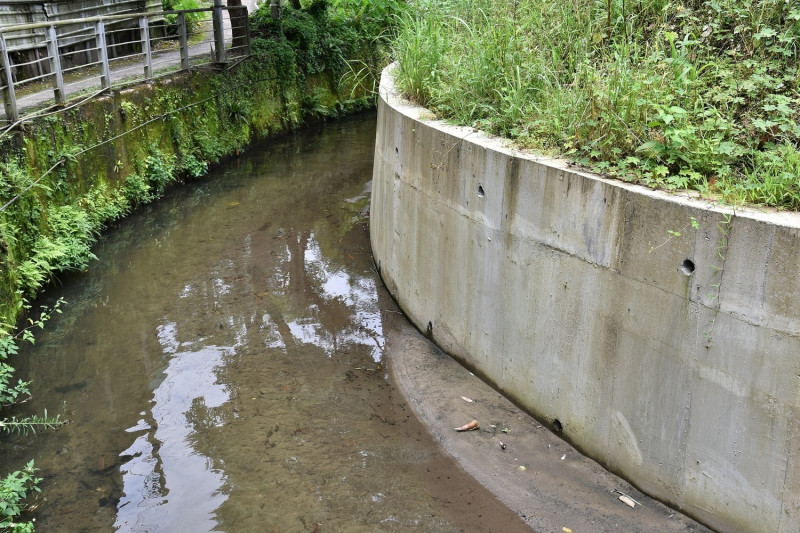汐止橫科溪護岸修復工程（施工後）。   圖：新北市水利局提供