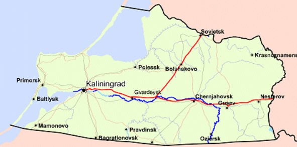 加里寧格勒州位於波羅地海，是俄羅斯擁有的其中一個不凍港，也是其重要軍事外飛地。   圖：翻攝自為基百科公領域