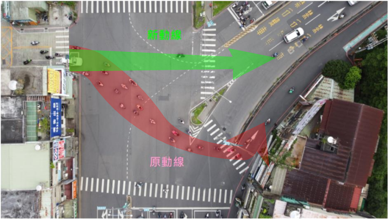 碧潭橋北新路匝道。   圖：新北市交通局提供