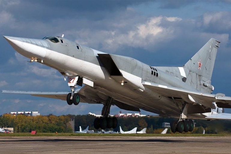俄軍 Tu - 22M3 遠程轟炸機。   圖 : 翻攝自俄羅斯空軍官網