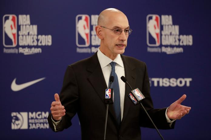 Adam Silver。   圖／美聯社／達志影像