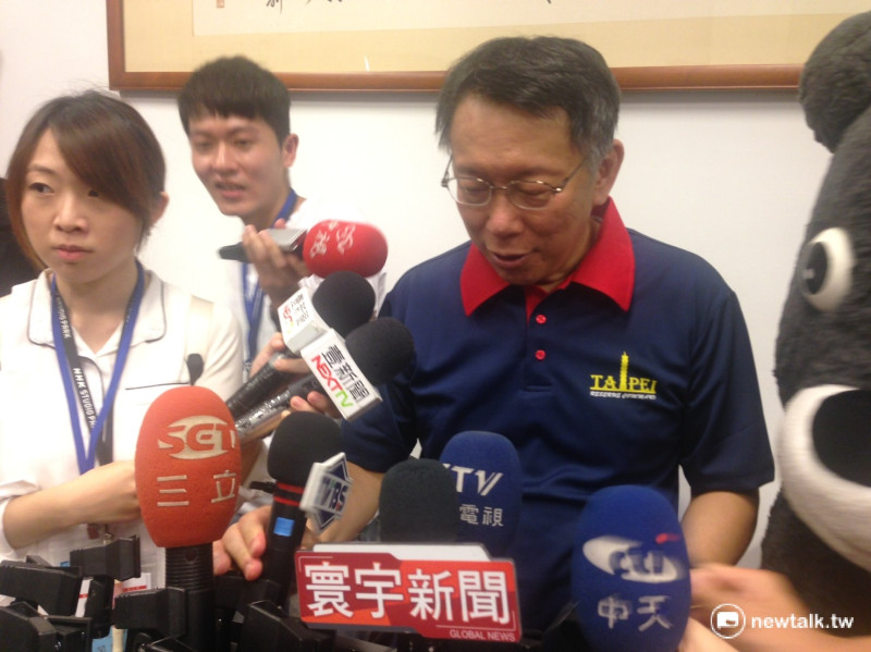 台北市長柯文哲認為，歷史上很難再找到一個人身上有這麼多衝突，鄭成功是代表人物，反映台灣在歷史上常面對多元衝突。   圖：呂佳峻/攝