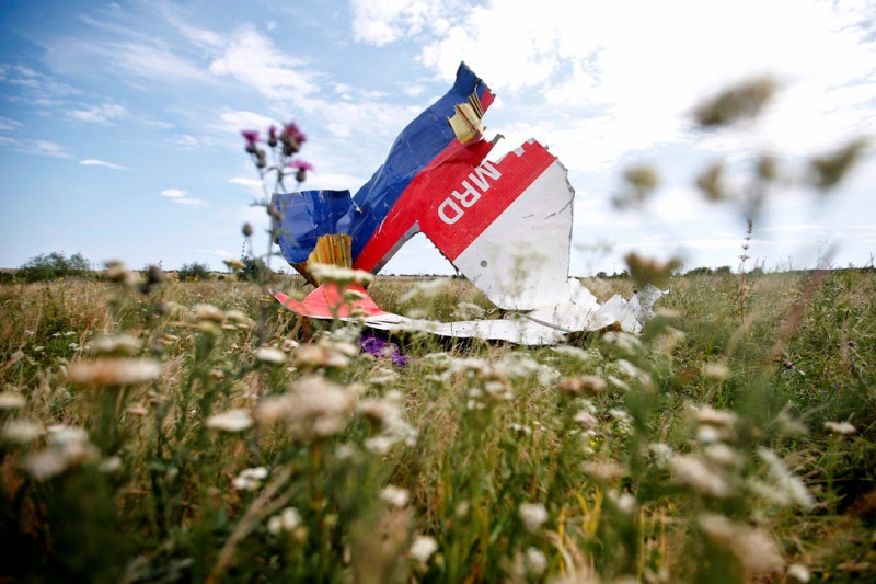 2014年7月馬航MH17在烏克蘭東部遭到攻擊失事，荷蘭為首的國際調查小組宣布，確認擊落客機的是俄羅斯BUK（山毛櫸）地對空導彈。   圖：達志影像/路透社資料照片