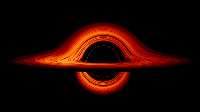 天文學加發現了距地球最近的已知休眠黑洞Gaia BH1，較之前記錄的麒麟座恆星質量黑洞更接近地球3倍，質量估近達到太陽10倍大。（黑洞示意圖）   圖：截自NASA