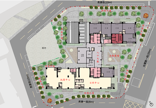 光環安居社會住宅全區圖。   圖：新北市城鄉局提供